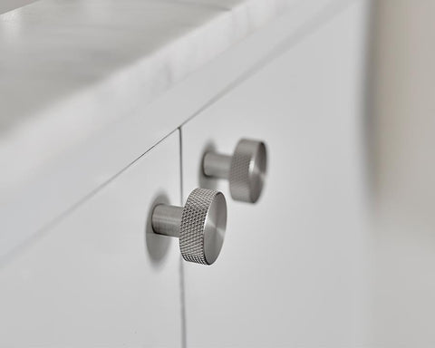 Furnipart Simon Knob. Finish: Inox Look. Diameter: 35mm