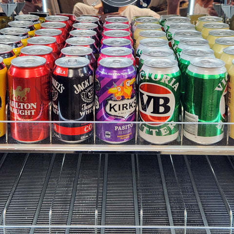 Roller Shelf To Suit SK156 and SK422 Special Gravity Roller Shelf With Dividers. Keep your fridge organised with these specially designed roller shelves!With fully adjustable dividers these can be setout to suit cans and stubbies/bottles of different size
