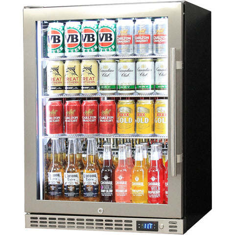 Schmick Quiet Running Front Venting Under Bench Glass Door Bar Fridge Heated Glass - Model SK156L-HD