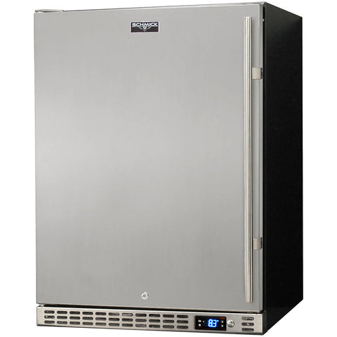 Schmick Quiet Running Front Venting Under Bench Solid Stainless Door Bar Fridge - Model SK156L-SD
