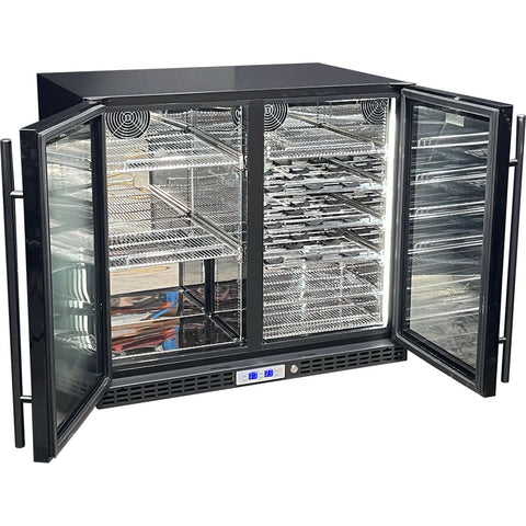 Schmick Under Bench Beer And Wine Dual Zone Bar Fridge - Model SK228D-B-HD: Quiet enough for indoors