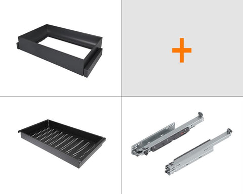 SIGE™ Kaos Wardrobe Line 60mm Steel Tray Set Large Alpha Frame