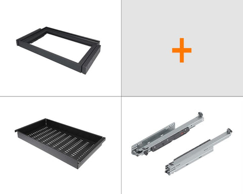 SIGE™ Kaos Wardrobe Line 60mm Steel Tray Set Small Alpha Frame