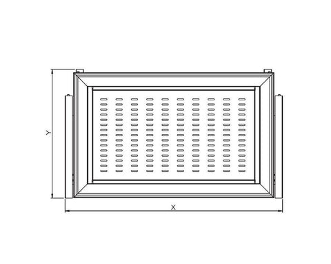SIGE™ Kaos Wardrobe Line 60mm Steel Tray to suit Alpha Frame