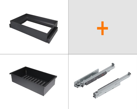 SIGE™ Kaos Wardrobe Line 120mm Steel Tray Set 600mm Large Alpha Frame