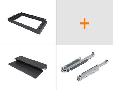 SIGE™ Kaos Wardrobe Line Multipurpose Steel Shelf Set Alpha Frame