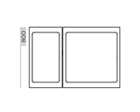 SIGE™ Kaos Wardrobe Line Fabric Hamper Kit Set Small Alpha Frame