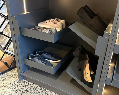 SIGE™ Kaos Wardrobe Line Pull-Out Side Frame. For Shoe Rack and Shelves