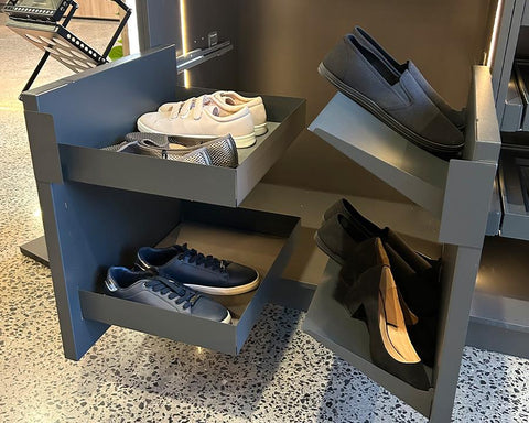 SIGE™ Kaos Wardrobe Line Pull-Out Side Frame. For Shoe Rack and Shelves