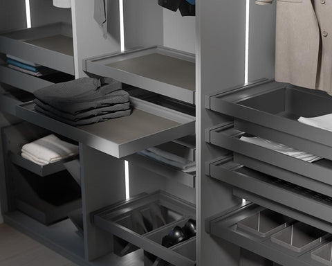 SIGE™ Kaos Wardrobe Line Leather Shelf to suit Alpha Frame