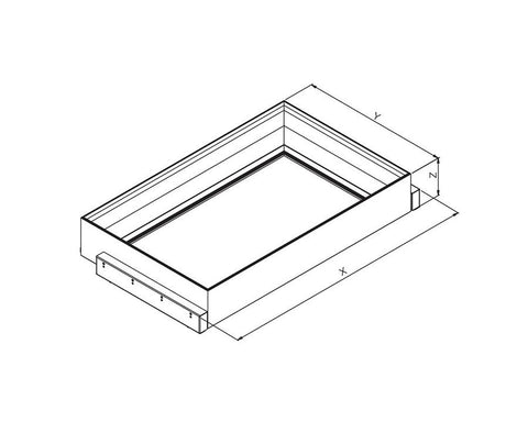 SIGE™ Kaos Wardrobe Line Leather Shelf Set Alpha Frame