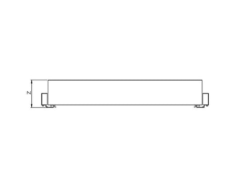 SIGE™ Kaos Wardrobe Line Leather Shelf Set Alpha Frame