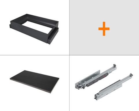 SIGE™ Kaos Wardrobe Line Wooden Shelf Set Alpha Frame