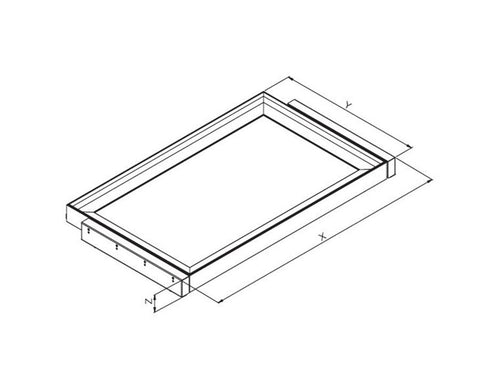 SIGE™ Kaos Wardrobe Line Wooden Shelf Set Alpha Frame