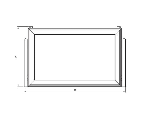 SIGE™ Kaos Wardrobe Line Wooden Shelf Set Alpha Frame