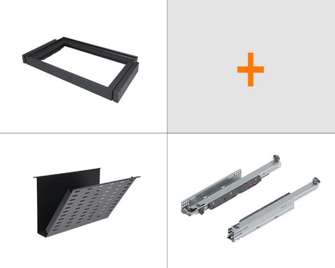 SIGE™ Kaos Wardrobe Line Shoe Rack Kit Set Alpha Frame