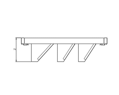 SIGE™ Kaos Wardrobe Line Shoe Rack Kit Set Alpha Frame