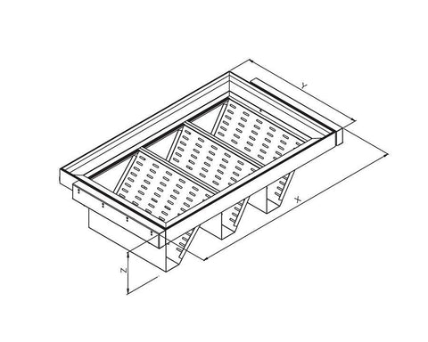 SIGE™ Kaos Wardrobe Line Shoe Rack Kit to suit Alpha Frame