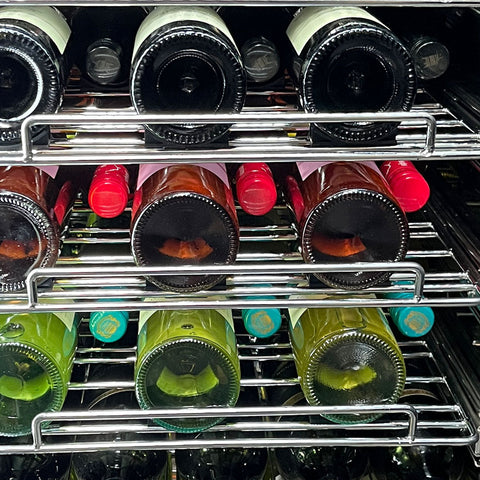 Schmick Under Bench Beer And Wine Dual Zone Bar Fridge - Model SK248D-B-HD