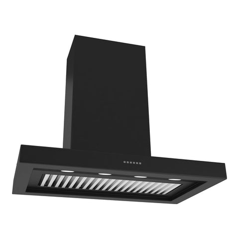 1200mm Canopy Rangehood – Black Finish