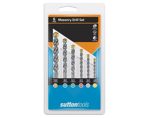 Suttons Masonry Drill Set – Standard Fixing. Sold per 6/pack