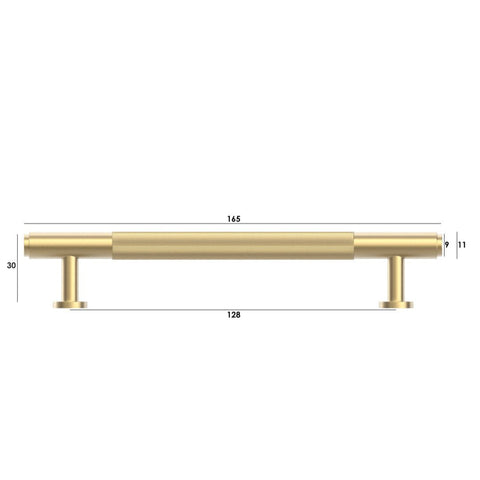 SOHO - Brushed Brass Handle (Premium Solid Brass Construction) (All Sizes)