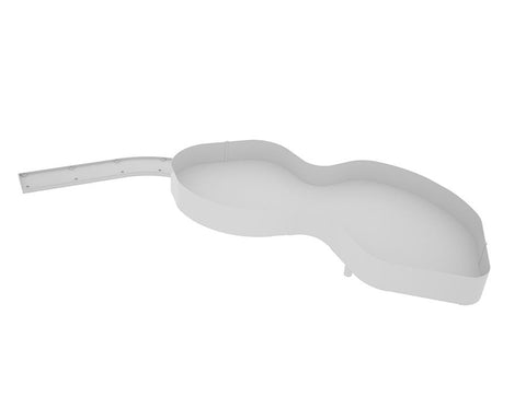 SIGE™ Pro Line Kidney Shelf for 900mm Carcase, Sold as Pair
