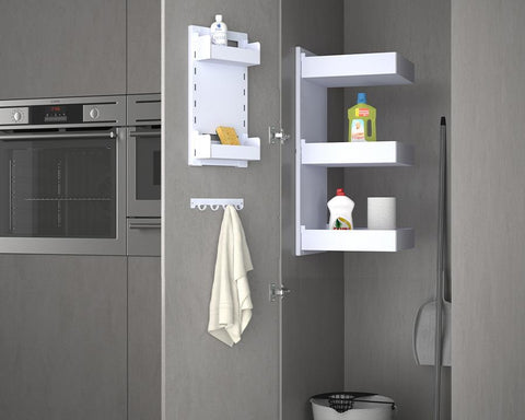 SIGE™ Zone Laundry 2 Basket Storage Closet Kit. To suit 400mm carcase