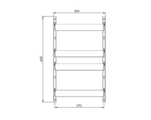SIGE™ Pro Line Pantry Organiser Wide Shelf. Depth: 125mm