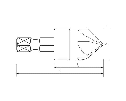 P&N Quickbit Rosehead Countersinks. Size: 16mm