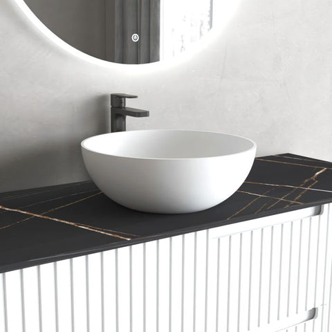 LONDON Matte White Basin (Round:390x390x145)