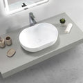 RECTANGULAR OVAL BASIN 580x350mm with Optional Mixer & Pop-Up