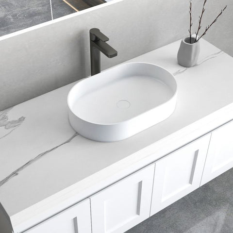 NOOSA Matte White Basin (Oval: 580x350x135)