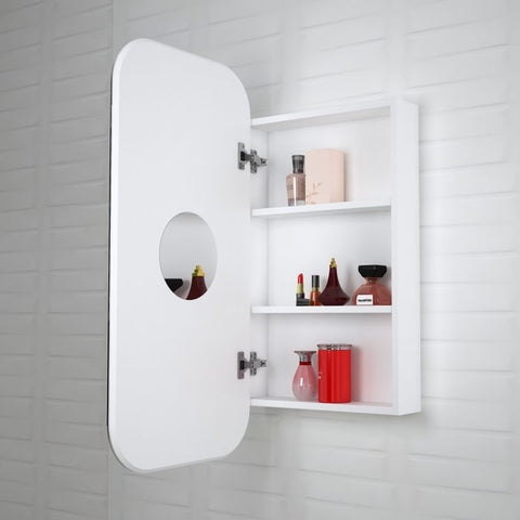 NEWPORT White Shaving Cabinet 900mm with Optional LED