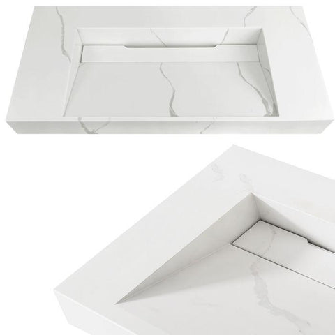 Tiara Wall Hung Vanity and Basin 1500mm White