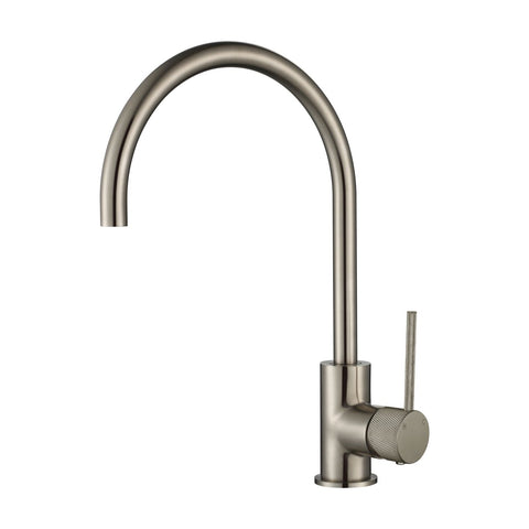 STRM004BN+STRM004BN-H2 – Star Mini Kitchen Mixer With Knurled Handle – Brushed Nickel