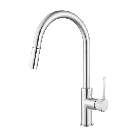 STRM005+STRM004-H2 – Star Mini Pull-Out Kitchen Mixer With Knurled Handle – Chrome