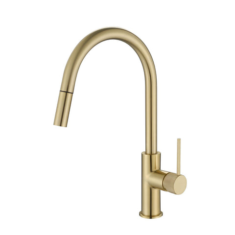 STRM005BM+STRM004BM-H2 – Star Mini Pull-Out Kitchen Mixer With Knurled Handle – Brushed Bronze