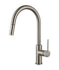 STRM005BN+STRM004BN-H2 – Star Mini Pull-Out Kitchen Mixer With Knurled Handle – Brushed Nickel