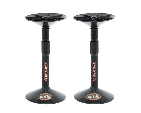 Stan The Stand. Colour: Black. Size: 450-600mm. *Price Per Each Stand* *holds up to 100KG of weight per pair*