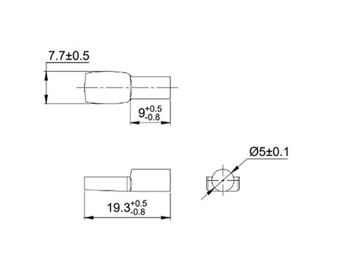Shelf Support. Nickel Plated. Size: 5mm Pin. Sold per 1000/pack