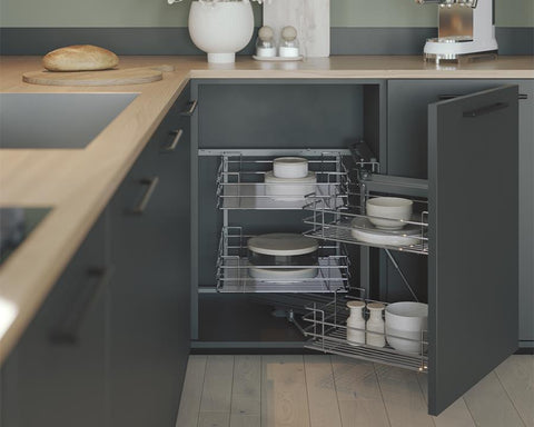 SIGE Valore corner pull-out basket for 900mm cabinet