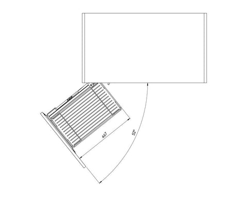 SIGE™ Corner Pull Out 4 basket soft close for 900mm carcase
