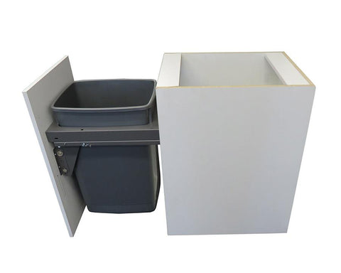 SIGE Waste Bin width 450mm Orion Grey 60L x 1 = 60L with Blum drawer slides
