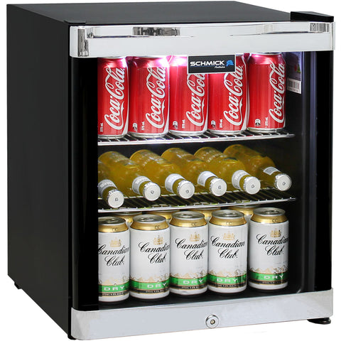 Schmick Tropical Glass Door Mini Bar Fridge 50Litre - Model HUS-SC50B: Indoors or under cover