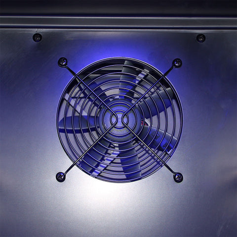 Under Bench Beer And Wine Dual Zone Bar Fridge - Model JC165B: Quiet fans for entertaining spaces