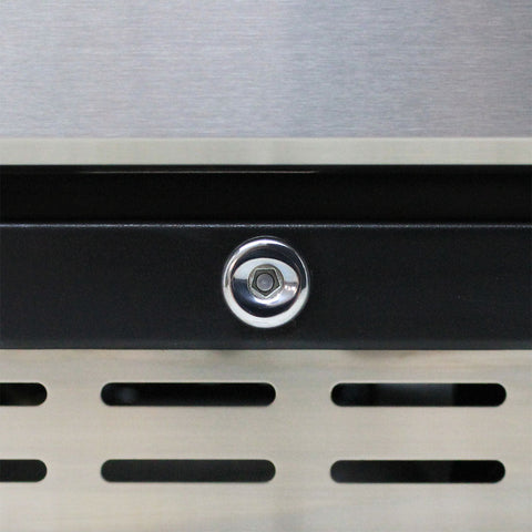 Under Bench Beer And Wine Dual Zone Bar Fridge - Model JC165: Lockable for peace of mind