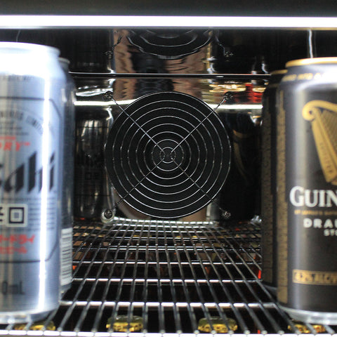 Schmick Quiet Running Front Venting Under Bench Heated Glass Door Bar Fridge - Model SK86L-HD