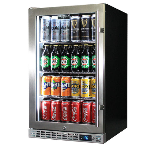 Schmick Front Venting Under Bench Glass Door Bar Fridge Heated Glass - Model SK126L-HD