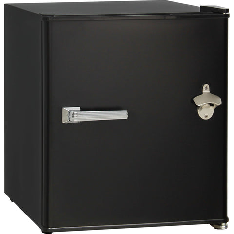 Retro Black Small Vintage Mini Bar Fridge 46 Litre Schmick Brand With Opener - Model HUS-BC46B-RET